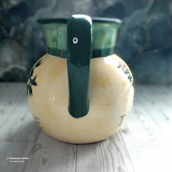 Certified International Jennifer Brinley Ceramic THYME Beverage or Water Pitcher - Picture 2 of 8